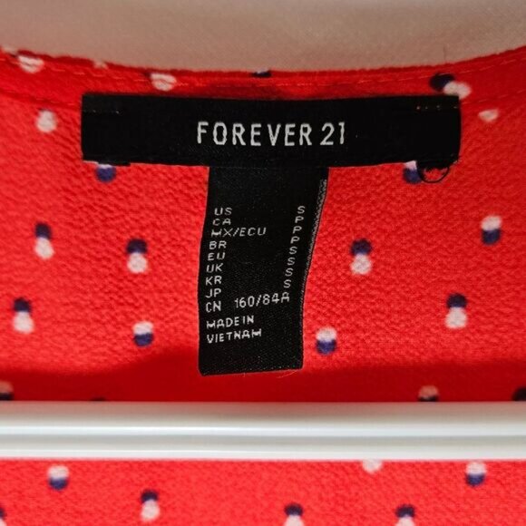 Forever 21 Red and White Polka Dot Dress - Picture 2 of 3